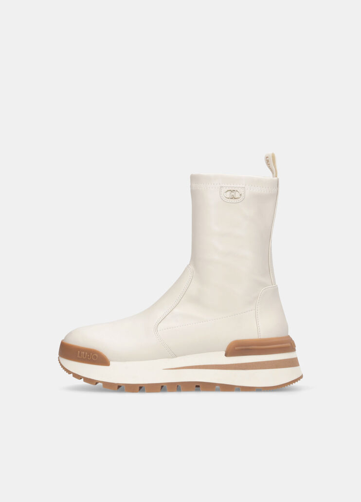 Stiefeletten mit Stretch-Obermaterial Milch Liu Jo - large image number 5