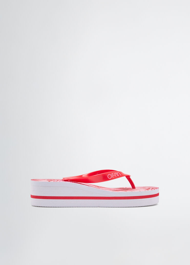 Thong sandals with palm print pink Liu Jo - medium Thong sandals with palm print pink Liu Jo - medium