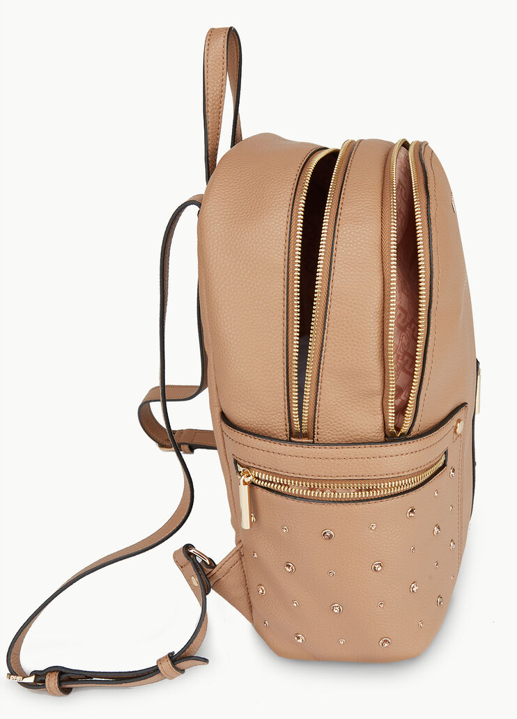 Backpack with jewel studs Walnut Liu Jo - large image number 4