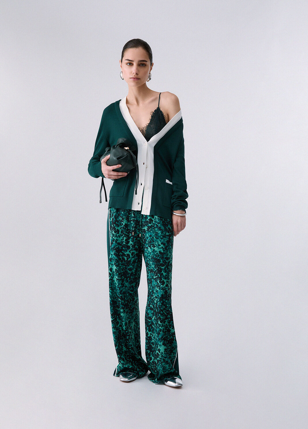 Cardigan two-tone green Liu Jo - large image number 5