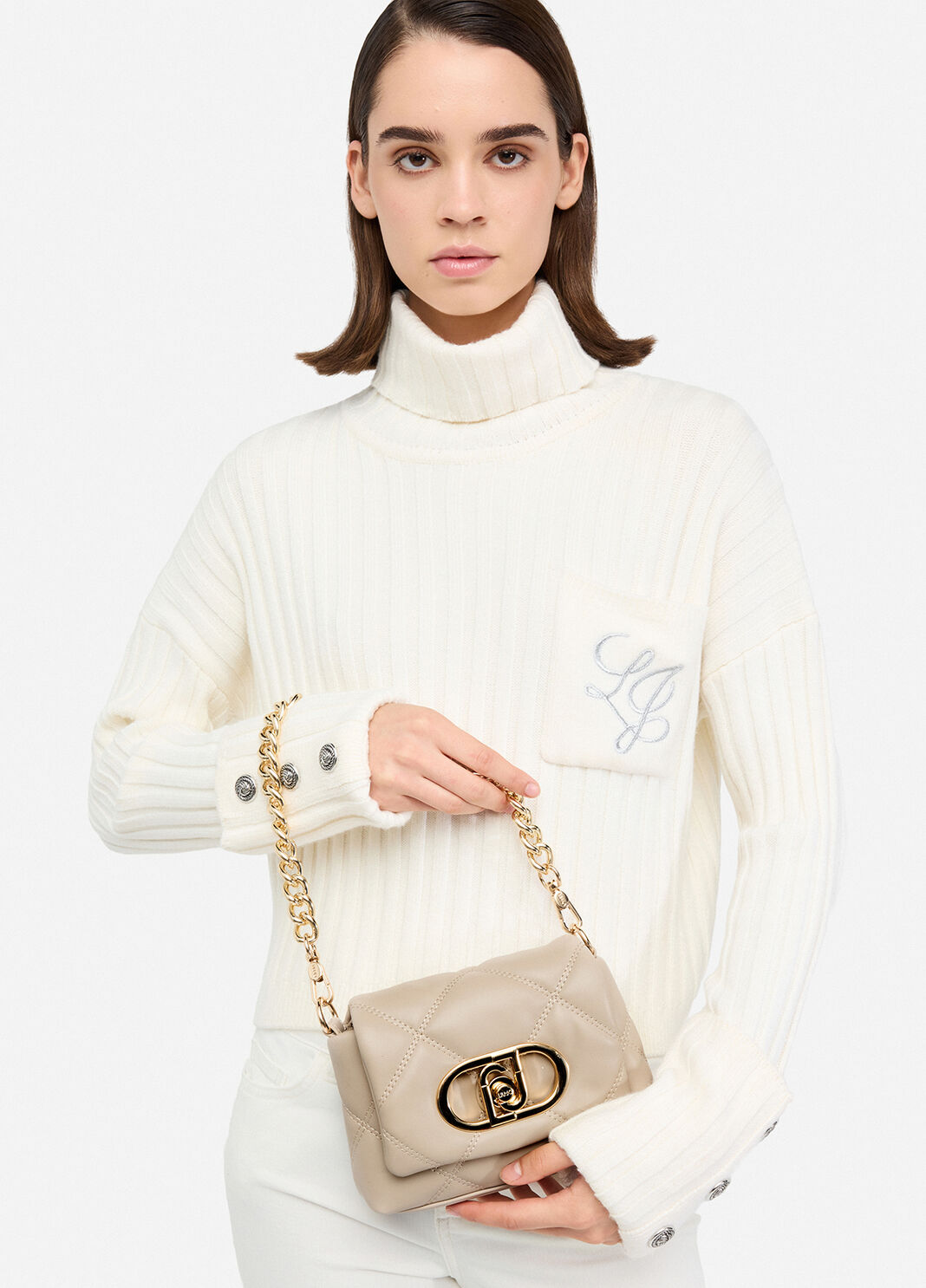 Kleine Tasche LaPuffy beige Liu Jo - large image number 0