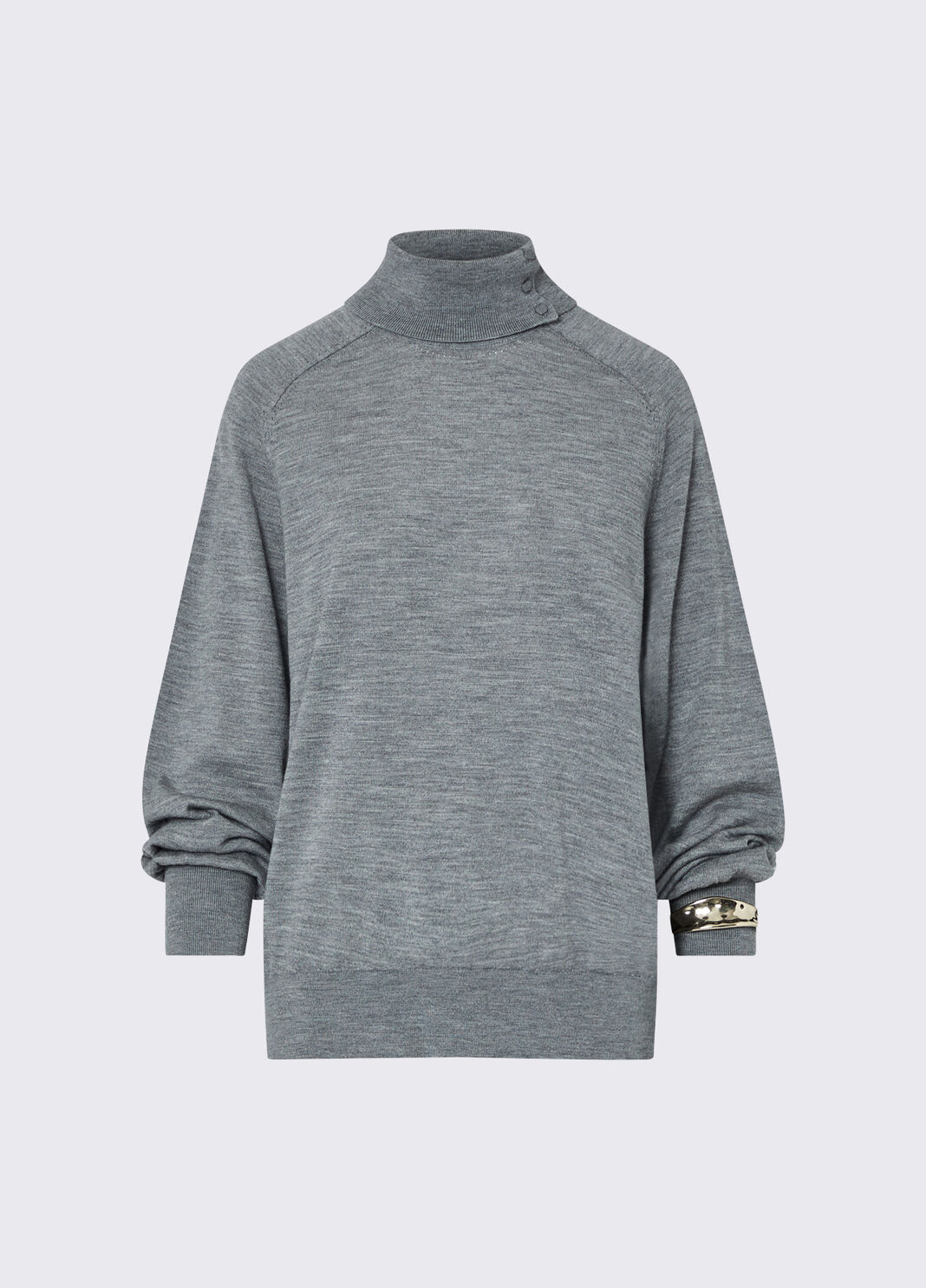 Wool Turtleneck with Bracelet grey m&eacute;lange Liu Jo - large image number 6