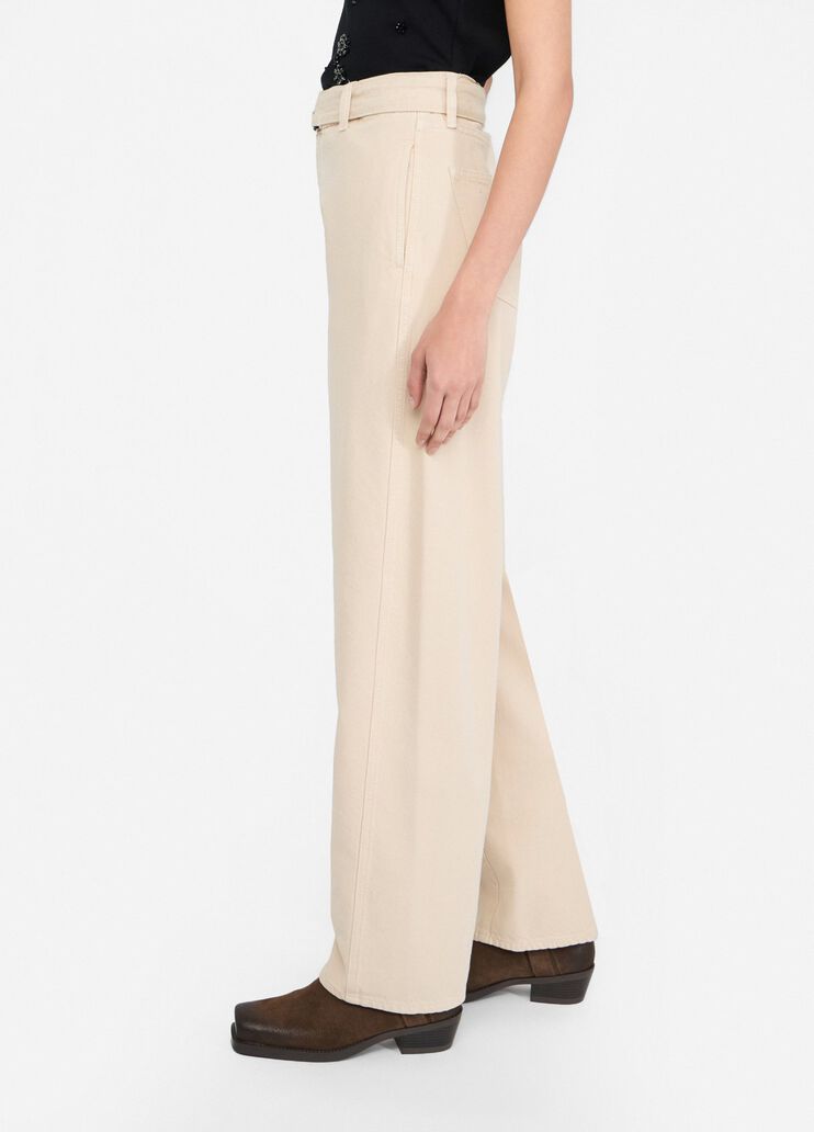 High-rise trousersrise light beige Liu Jo - large image number 3 High-rise trousersrise light beige Liu Jo - large image number 3