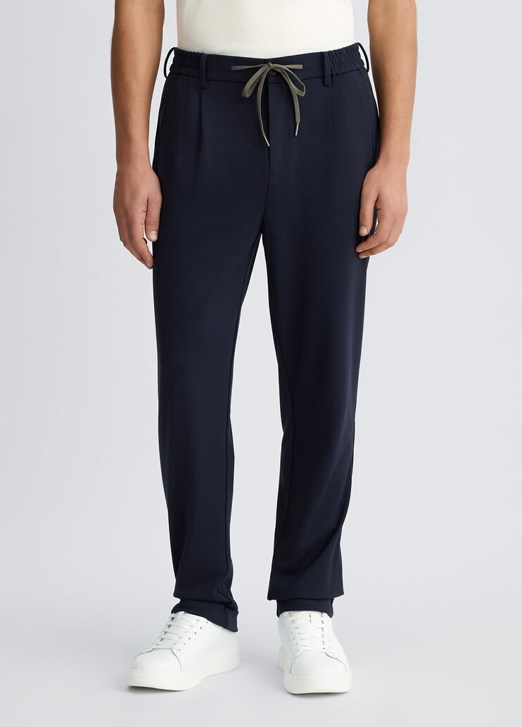 Dark blue trousers with darts dark blue Liu Jo - large image number 0 Dark blue trousers with darts dark blue Liu Jo - large image number 0