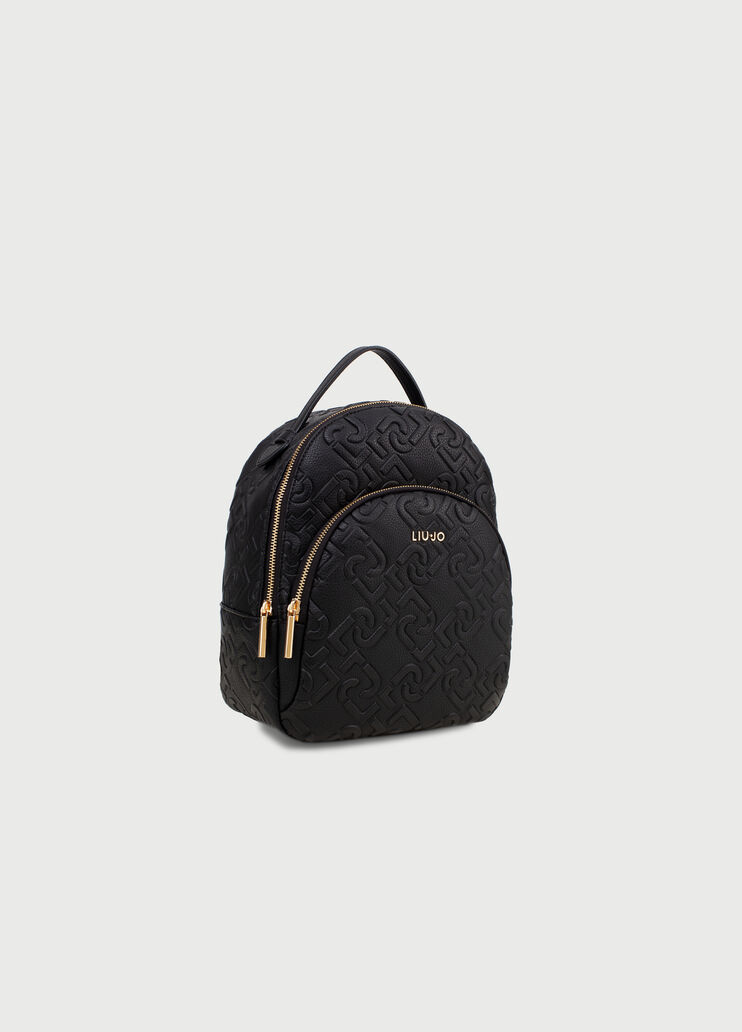 Backpack with monogram logo Black Liu Jo - large image number 2 Backpack with monogram logo Black Liu Jo - large image number 2