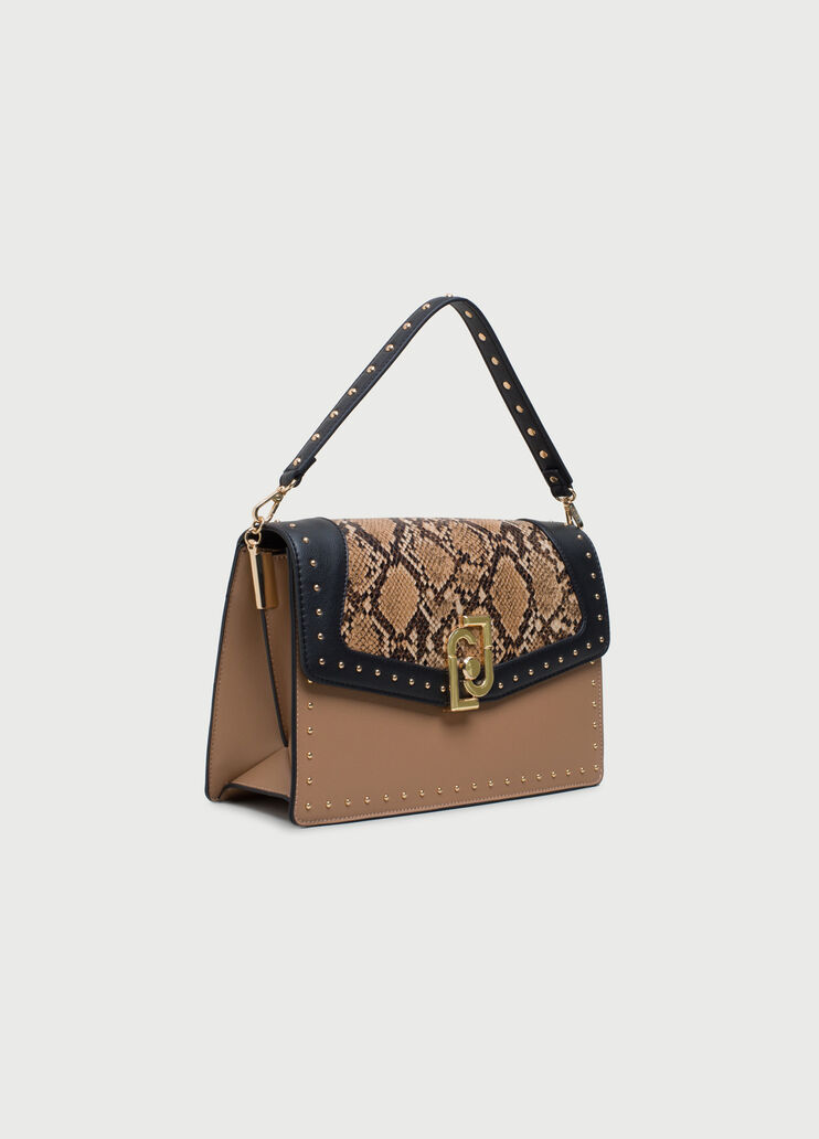 Umhängetasche in Python-Optik Schwarz/Rosa/Python Liu Jo - large image number 1