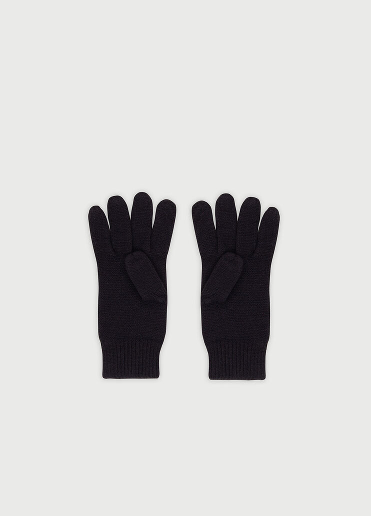 Gloves with logo Black Liu Jo - large image number 1