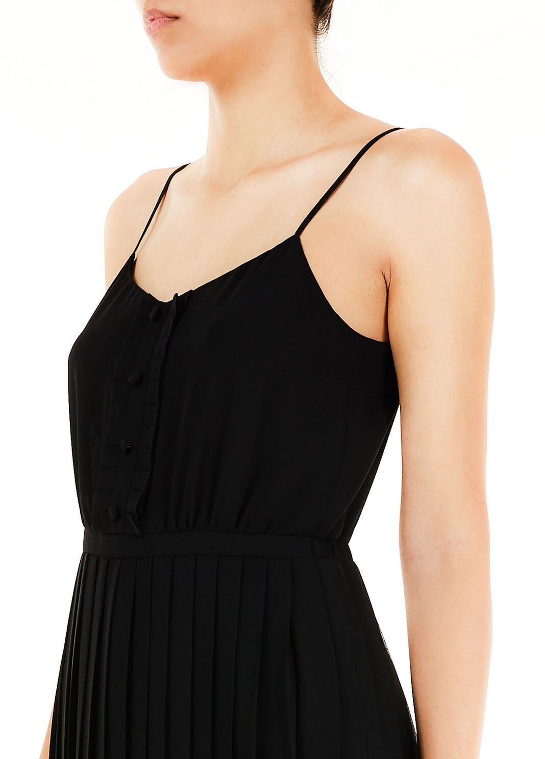 Robe courte pliss&eacute;e Noir Liu Jo - large image number 2