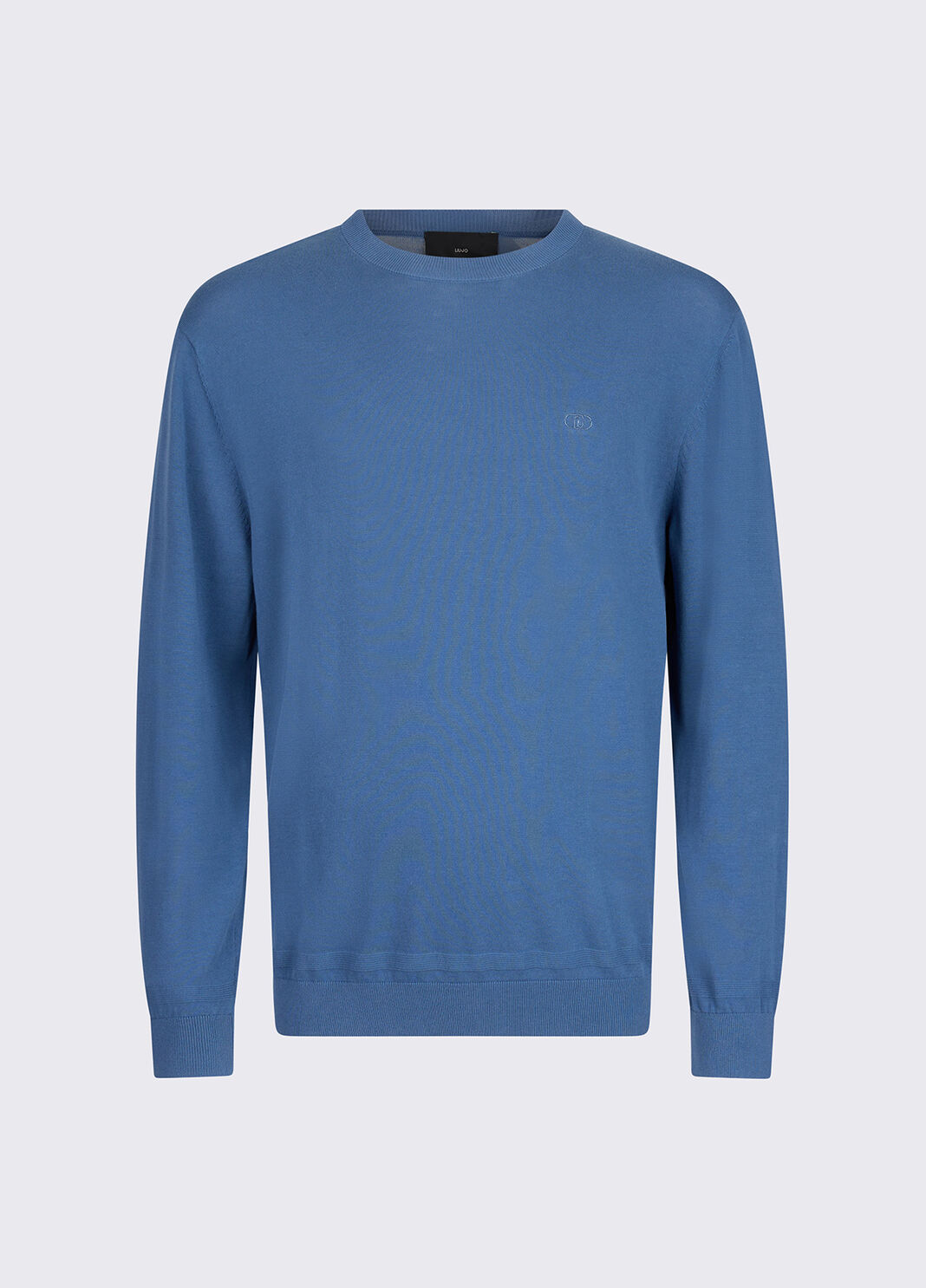 Cotton crepe pullover blue Liu Jo - large image number 5