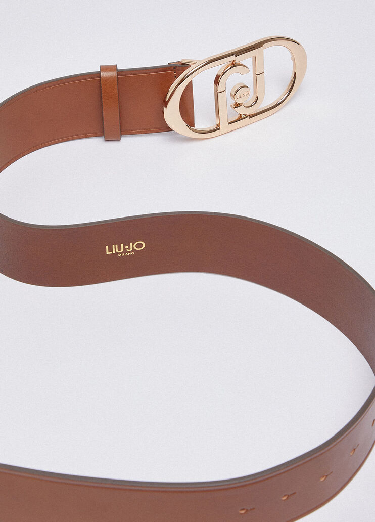 Leather bustier belt brown/gold Liu Jo - large image number 4