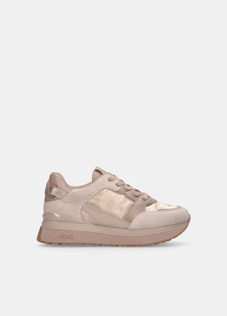 Leather platform sneakers  beige Liu Jo - medium