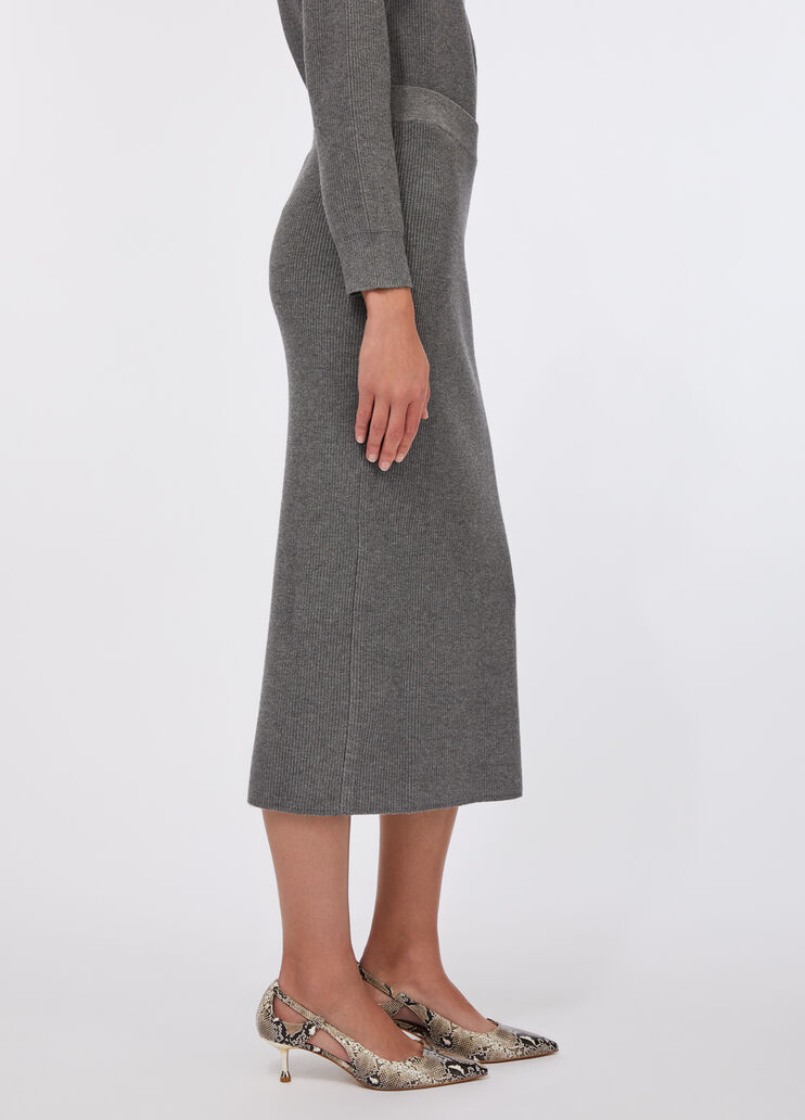 Long mesh skirt grey Liu Jo - large image number 3