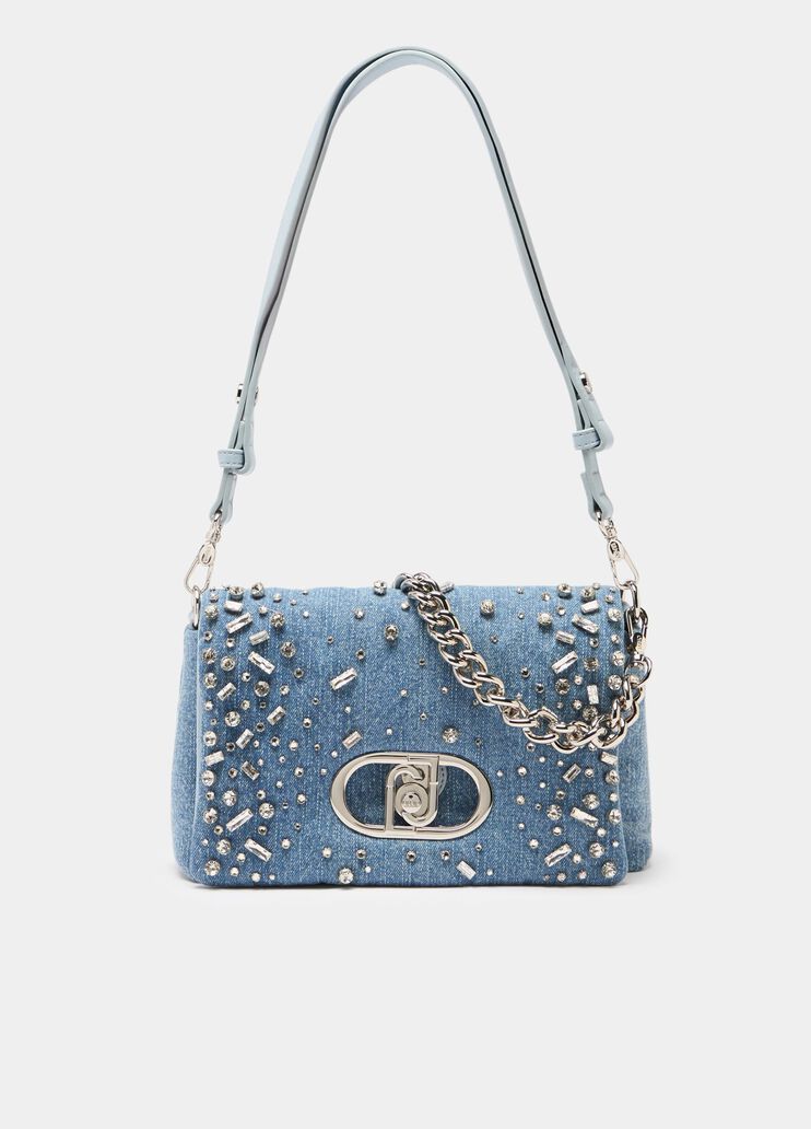 Medium quilted LaPuffy bag light denim Liu Jo - medium