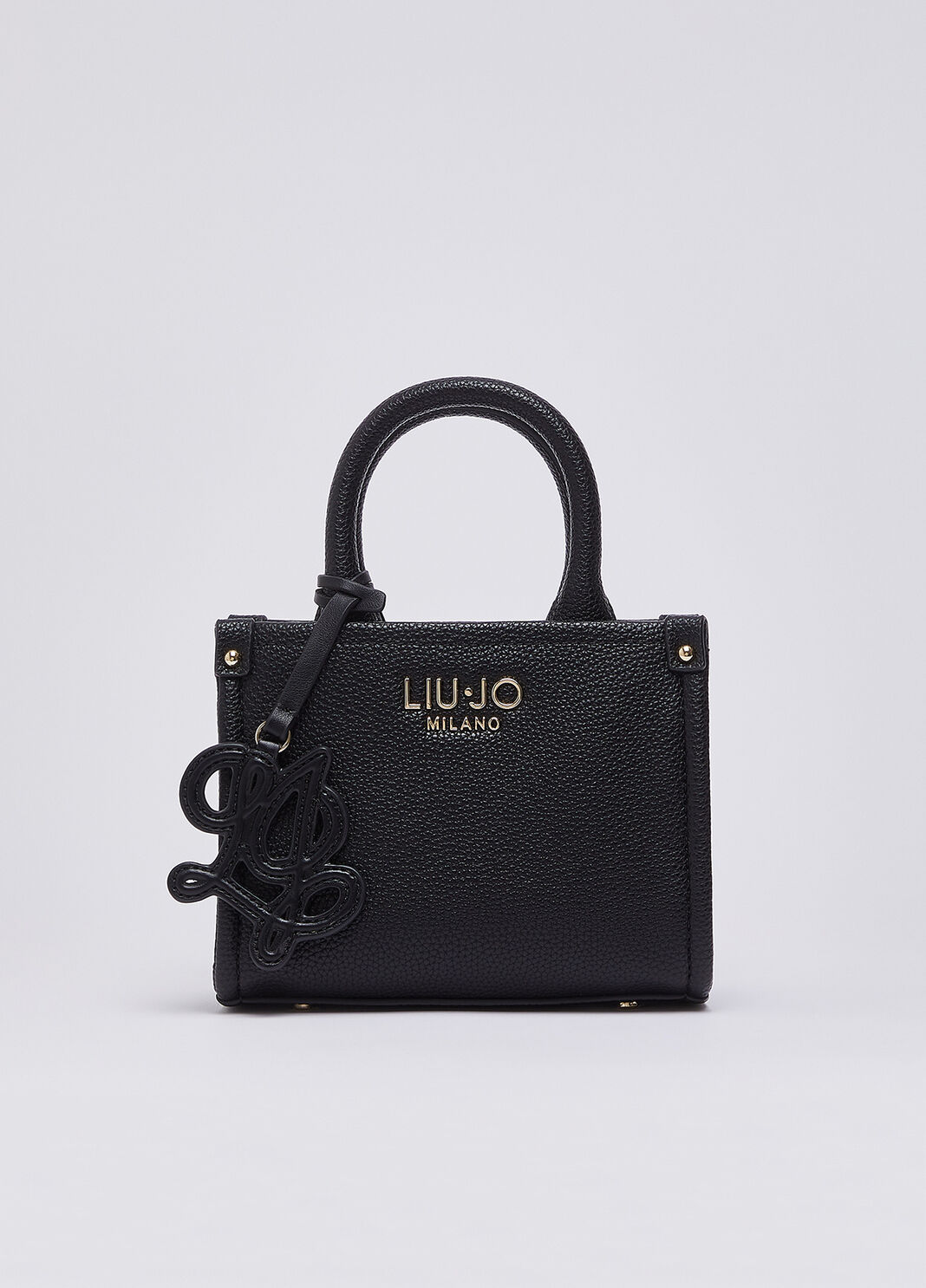 Mini bag with jacquard shoulder strap black Liu Jo - large image number 1
