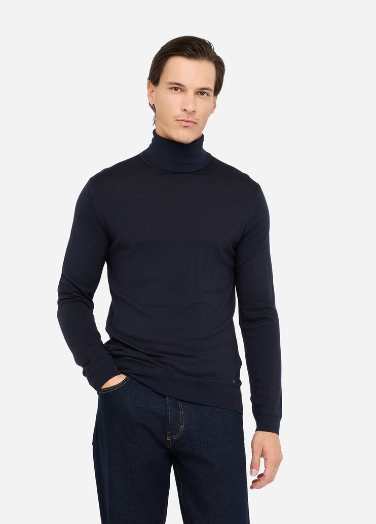 Wool polo-neck dark blue Liu Jo - medium