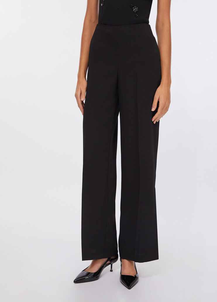 Envers satin palazzo trousers black Liu Jo - large image number 0