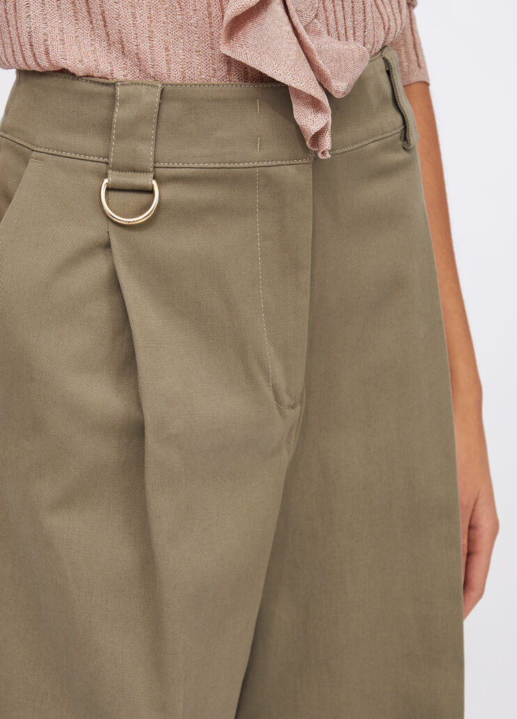 Cotton cargo trousers asparagus Liu Jo - large image number 4