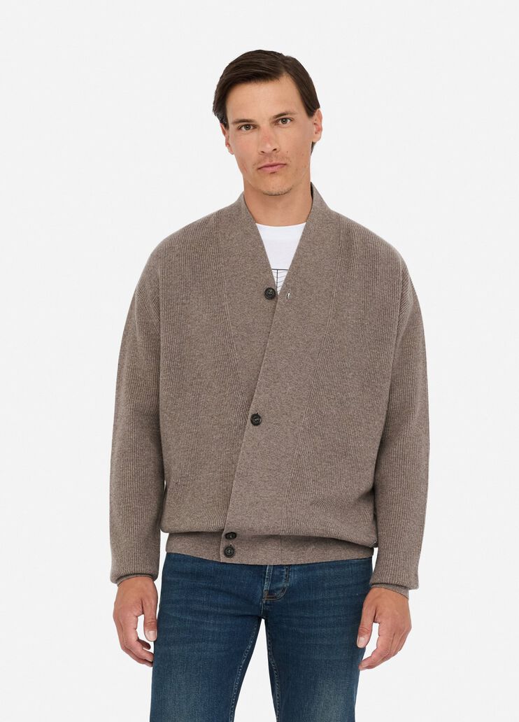 Cardigan aus Wolle und Kaschmir   Khaki Liu Jo - large image number 0 Cardigan aus Wolle und Kaschmir   Khaki Liu Jo - large image number 0
