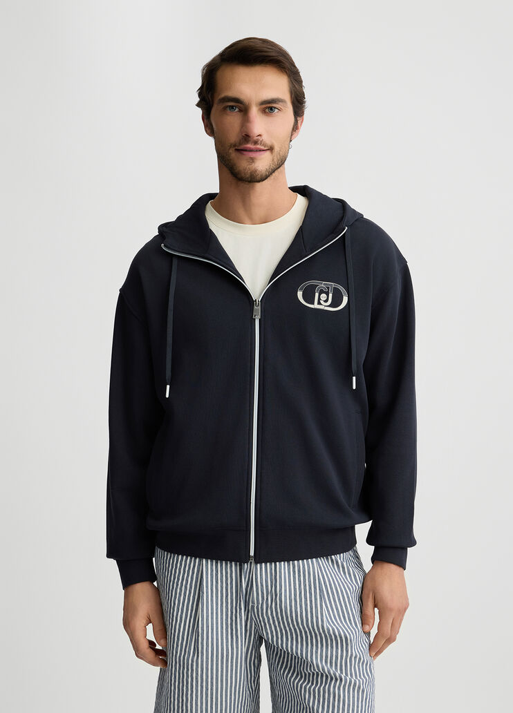 Zip-up hoody dark blue Liu Jo - medium Zip-up hoody dark blue Liu Jo - medium