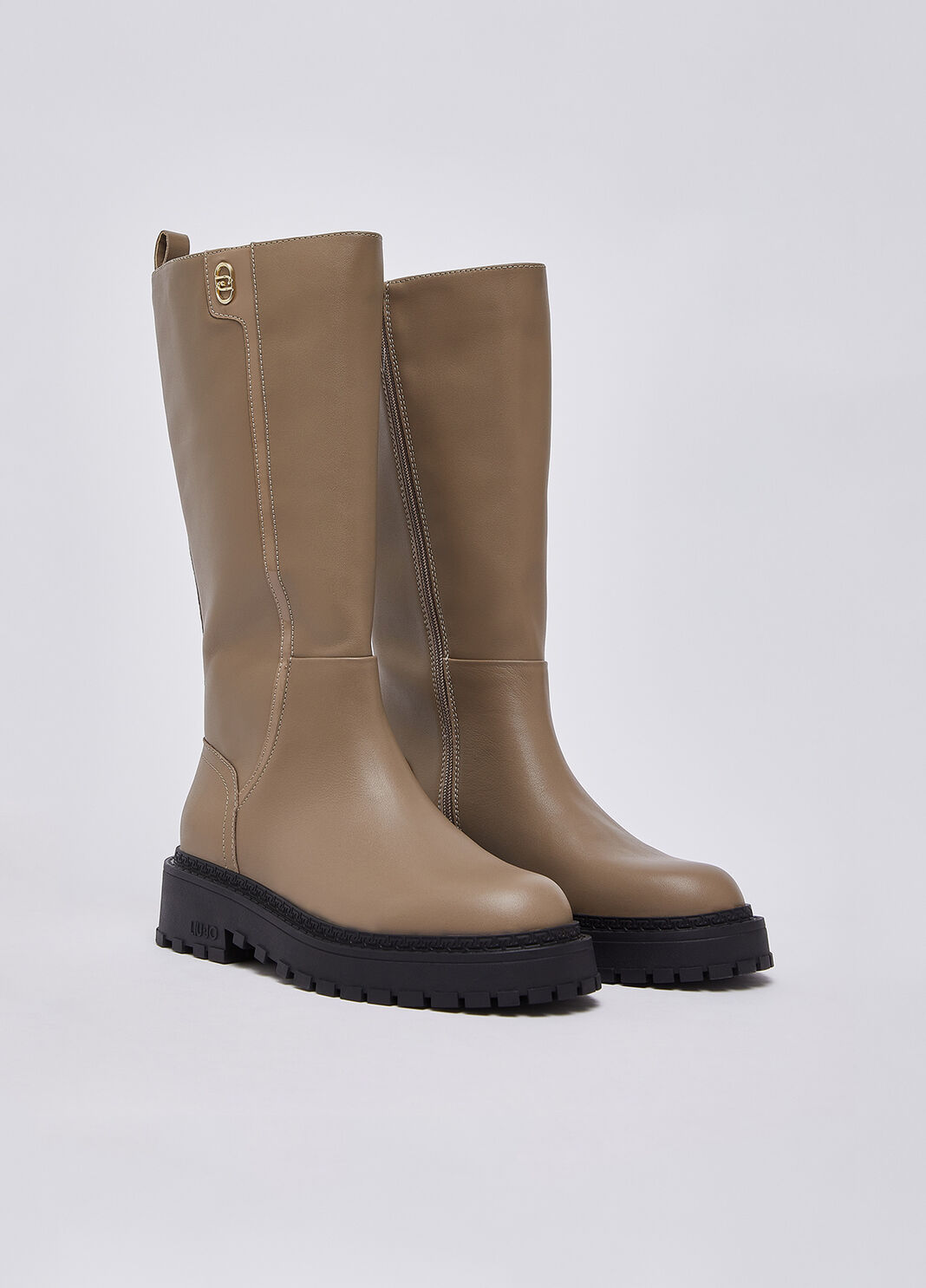Hohe Stiefel aus Leder Havanna Liu Jo - large image number 1