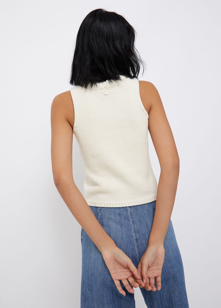 Cut-out knit dress white Liu Jo - large image number 1 Cut-out knit dress white Liu Jo - large image number 1