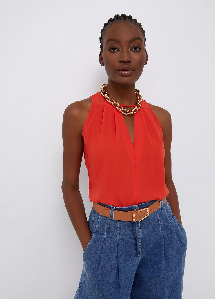 Eco-friendly top coral Liu Jo - large image number 0 Eco-friendly top coral Liu Jo - large image number 0