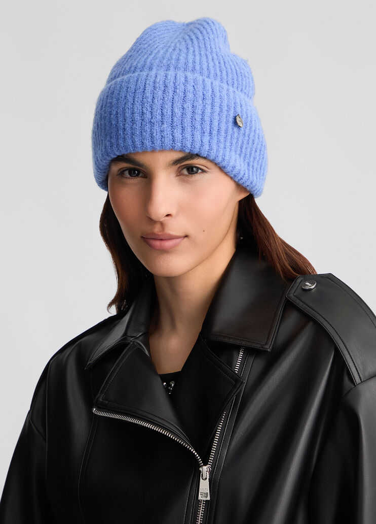 Knit beanie hat bright blue Liu Jo - medium Knit beanie hat bright blue Liu Jo - medium
