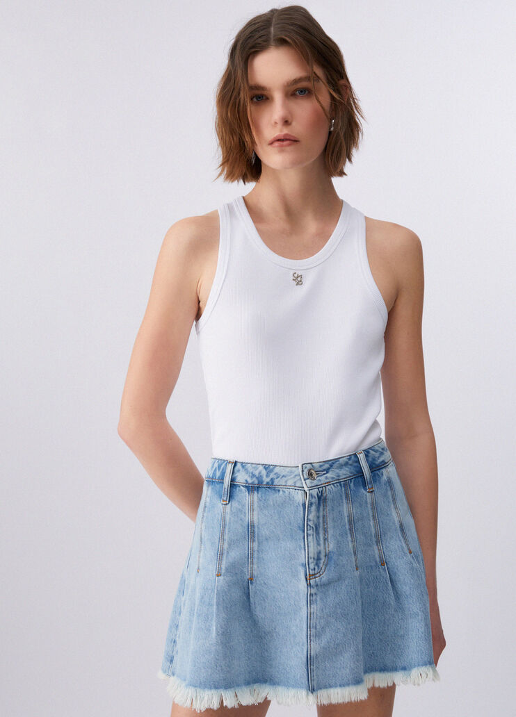 Top con logotipo peque&ntilde;o blanco Liu Jo - medium