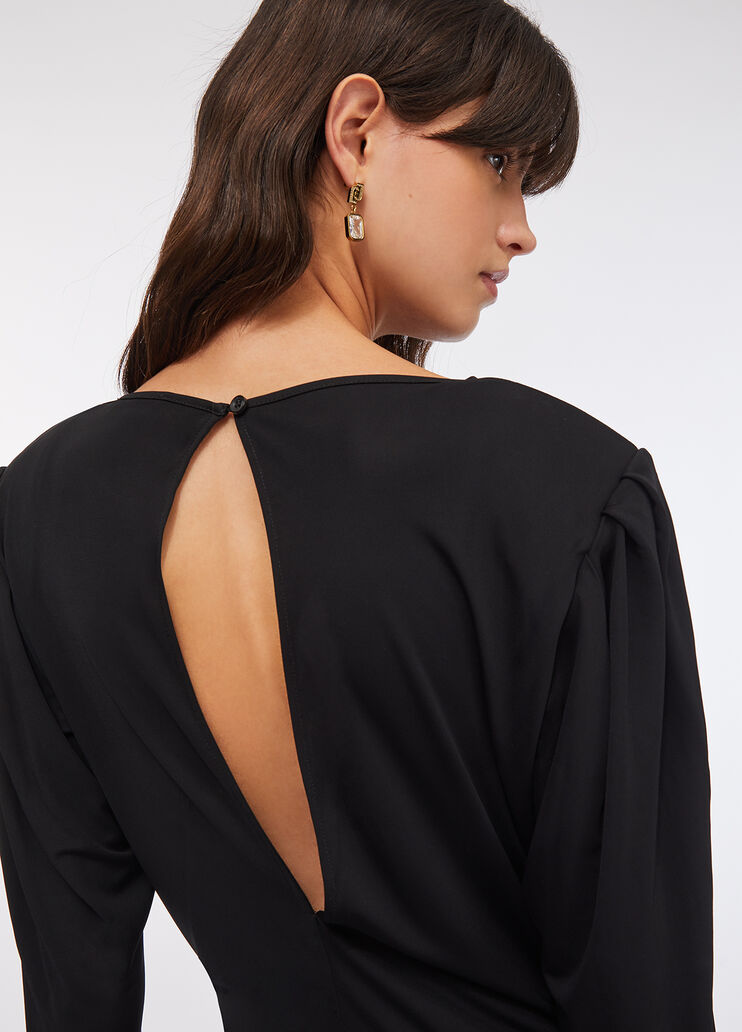 Draped dress black Liu Jo - large image number 4