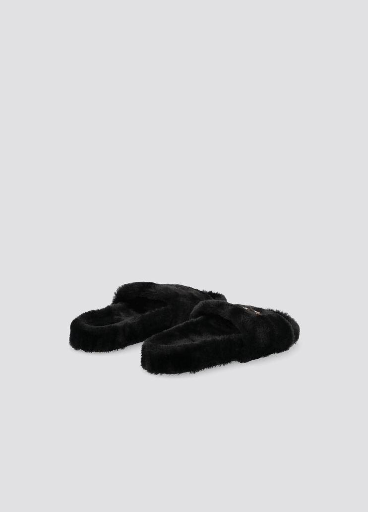 Чёрные шлёпанцы из синтетической ткани чёрный Liu Jo - large image number 1