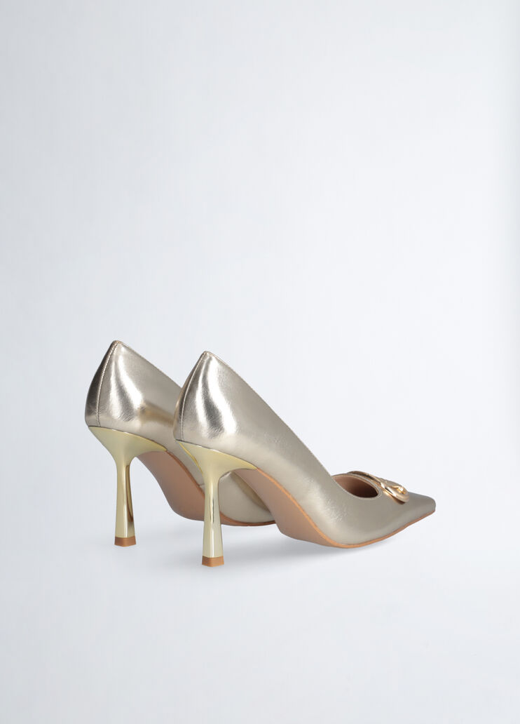 Court shoes with maxi-logo gold-colour Liu Jo - large image number 3 Court shoes with maxi-logo gold-colour Liu Jo - large image number 3