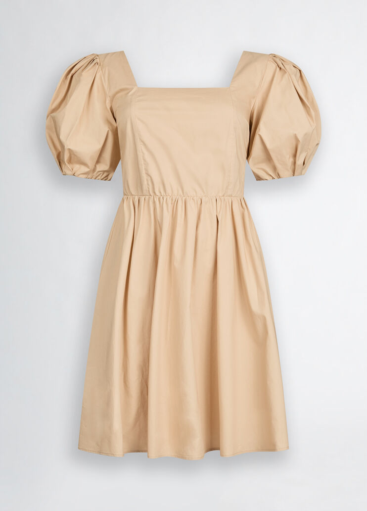 Short poplin dress beige Liu Jo - large image number 6 Short poplin dress beige Liu Jo - large image number 6