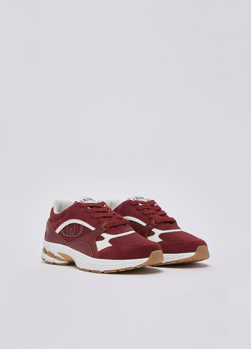 Sneakers in suede e mesh rosso ciliegia Liu Jo - large image number 1