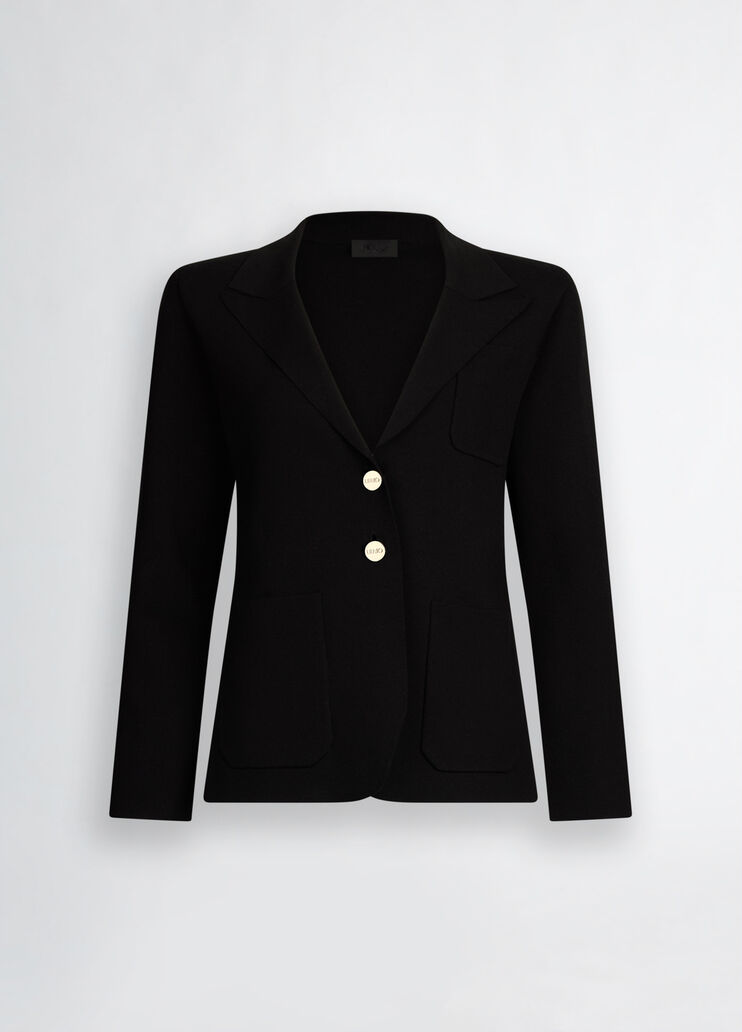 Black knit jacket black Liu Jo - large image number 6 Black knit jacket black Liu Jo - large image number 6
