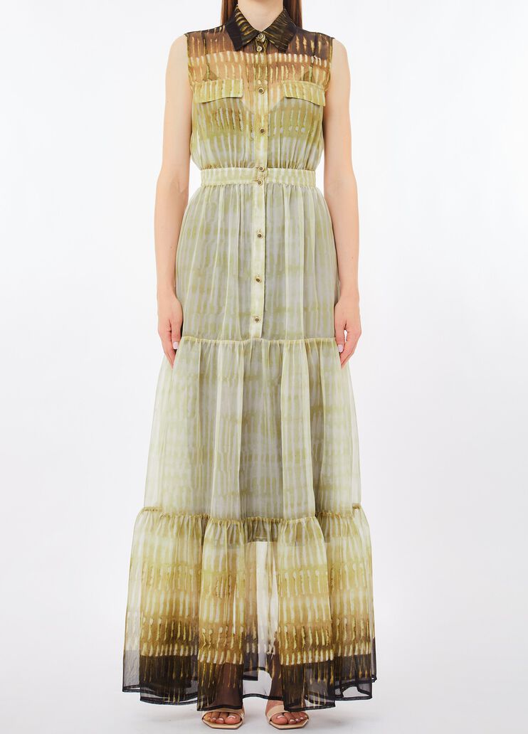 Printed chiffon shirt dress green Liu Jo - medium