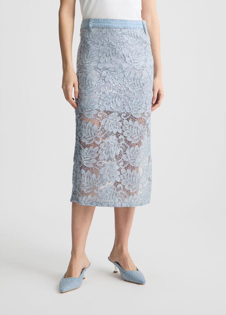 Lace skirt light denim Liu Jo - medium Lace skirt light denim Liu Jo - medium