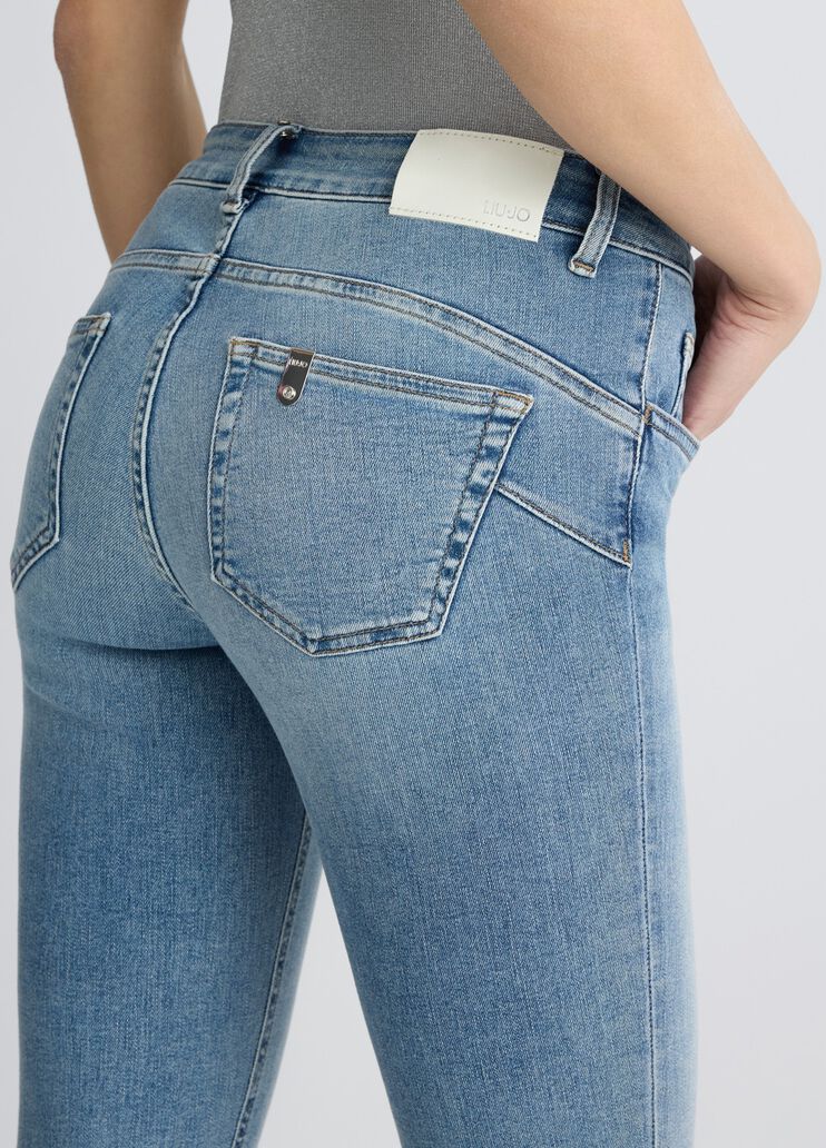 Skinny jeans with turn-ups Blue denim Liu Jo - large image number 2 Skinny jeans with turn-ups Blue denim Liu Jo - large image number 2