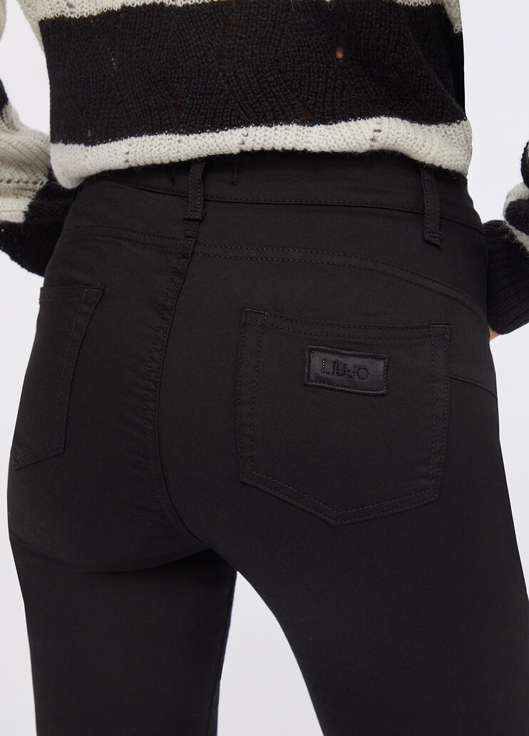 Skinny trousers with gemstones black Liu Jo - large image number 4