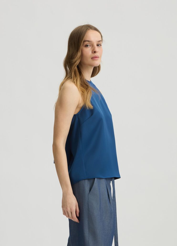 Blue top with bow  sapphire blue Liu Jo - large image number 3 Blue top with bow  sapphire blue Liu Jo - large image number 3