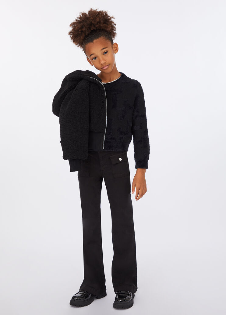 Pull en coton mélangé noir Liu Jo - medium Pull en coton mélangé noir Liu Jo - medium