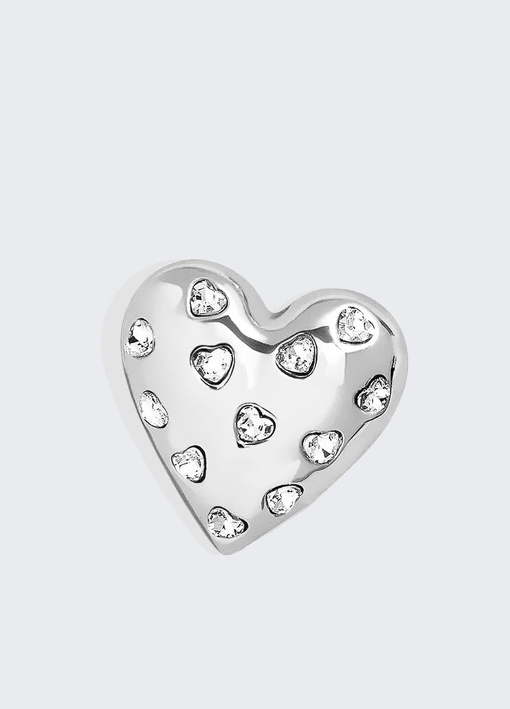 Heart-shaped earrings silver Liu Jo - medium Heart-shaped earrings silver Liu Jo - medium