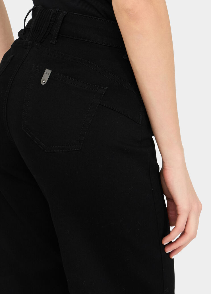 Liu Jo Better cropped flared jeans black denim Liu Jo - large image number 4 Liu Jo Better cropped flared jeans black denim Liu Jo - large image number 4