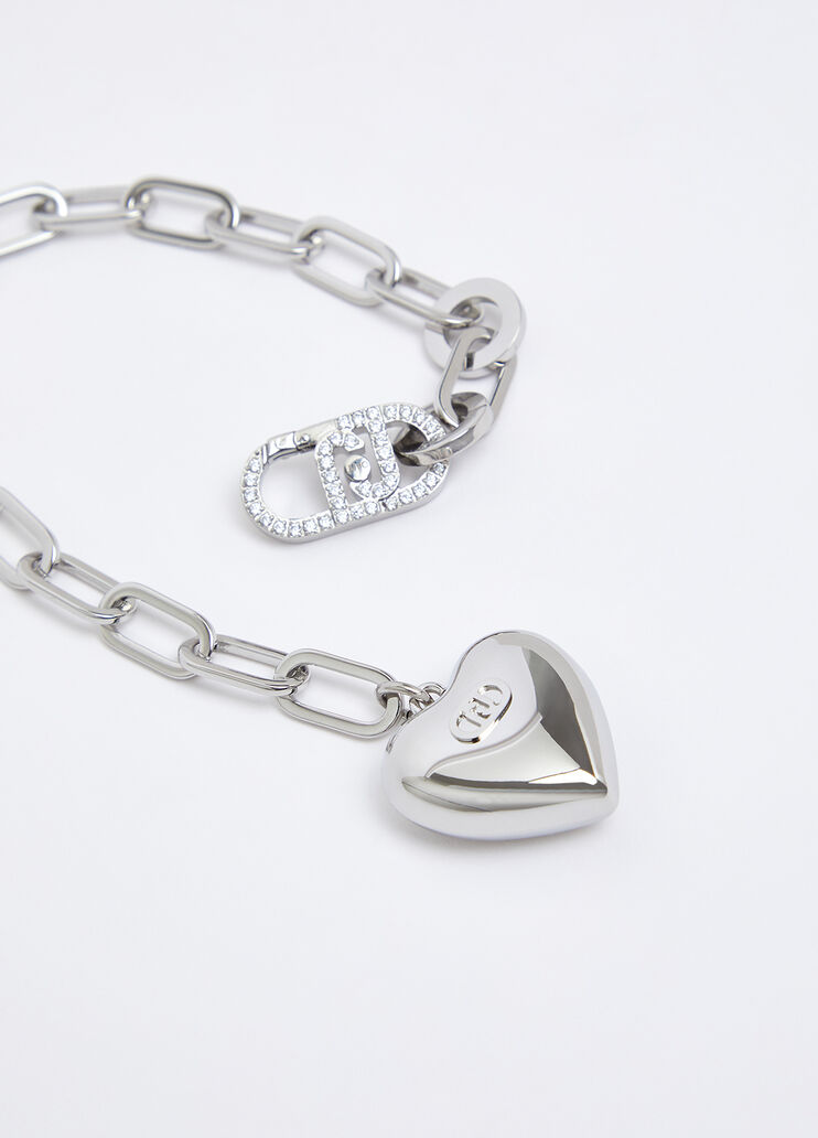 Armband mit herzf&ouml;rmigem Schloss silber Liu Jo - medium