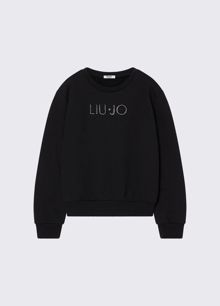 Sweat-shirt avec logo noir Liu Jo - medium