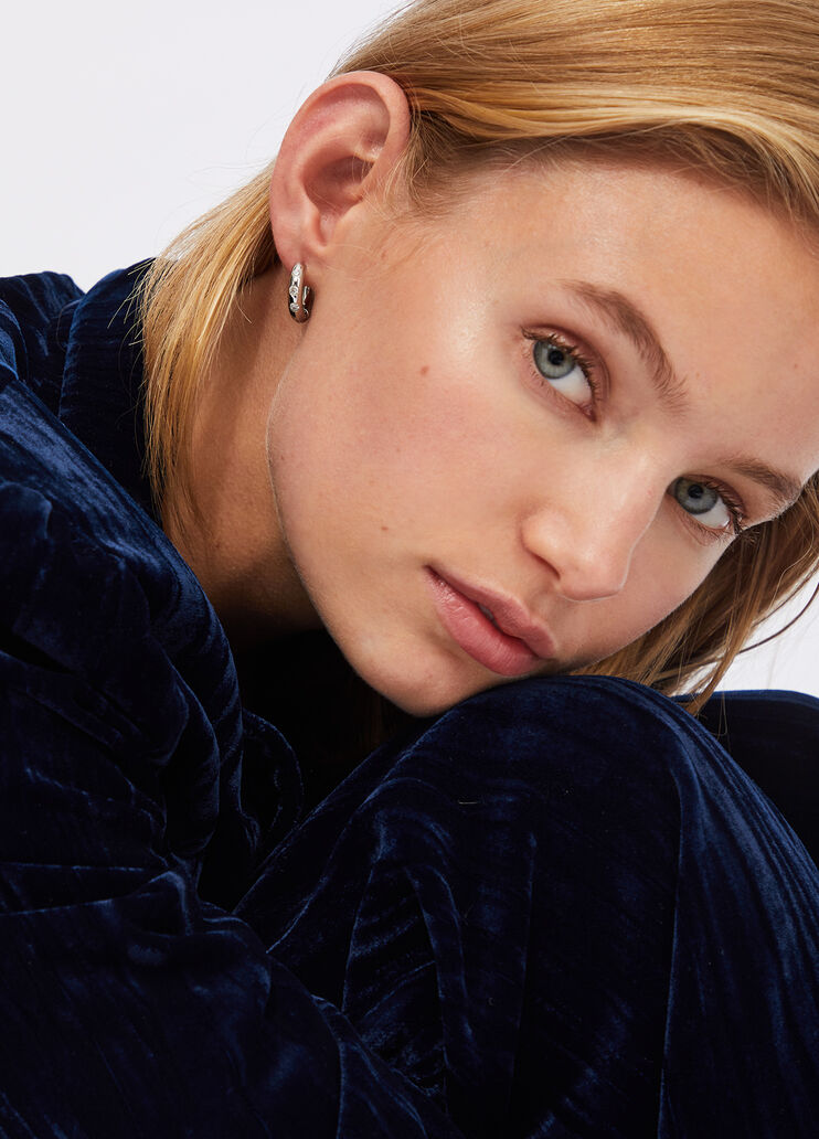 Diamanté earrings silver Liu Jo - medium