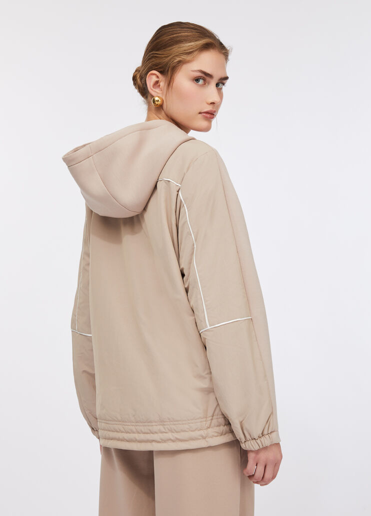 Scuba and nylon jacket champagne Liu Jo - large image number 1