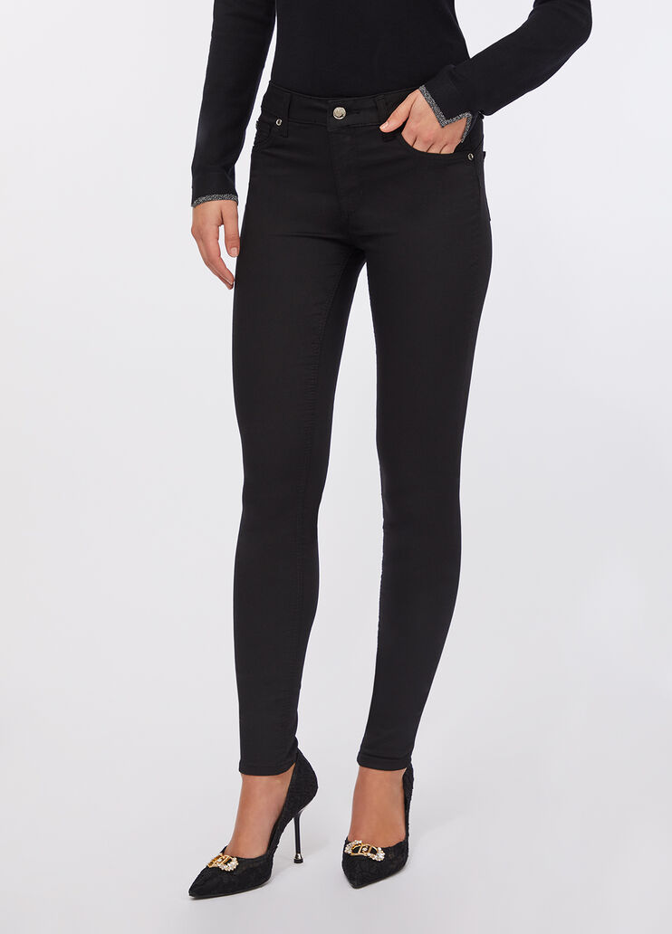 High-rise skinny trousers black Liu Jo - large image number 0