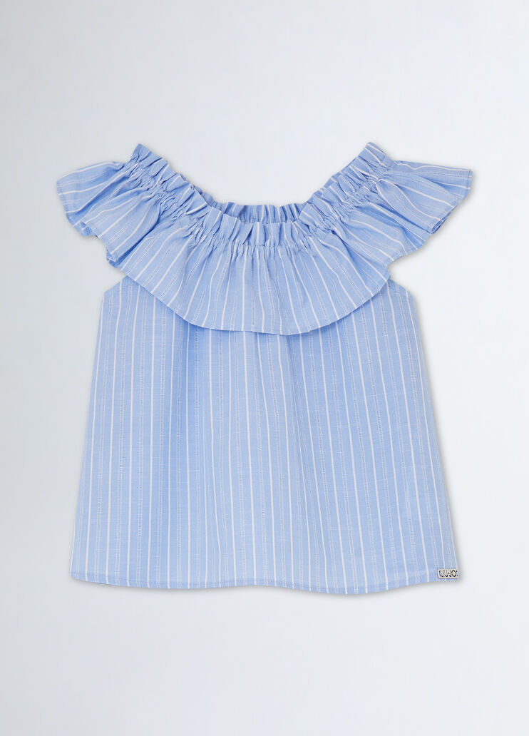Striped top light blue Liu Jo - medium Striped top light blue Liu Jo - medium