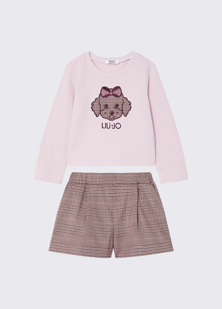 Sweatshirt and Shorts Set pink Liu Jo - medium
