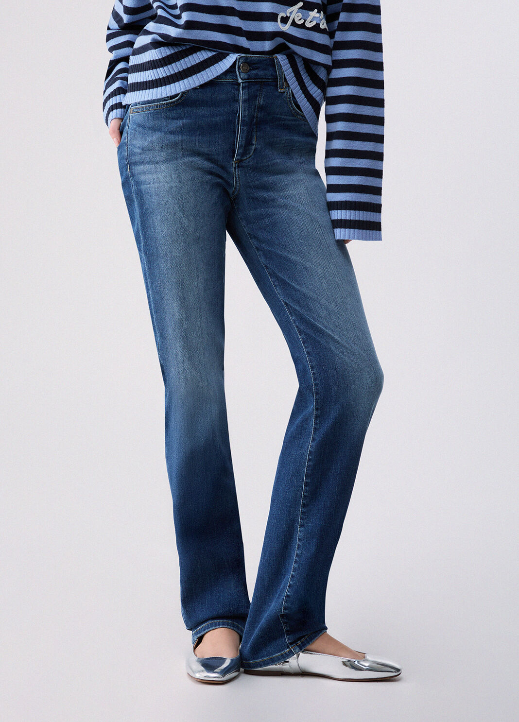 Straight Jeans Amazing Fit dark blue denim Liu Jo - large image number 0